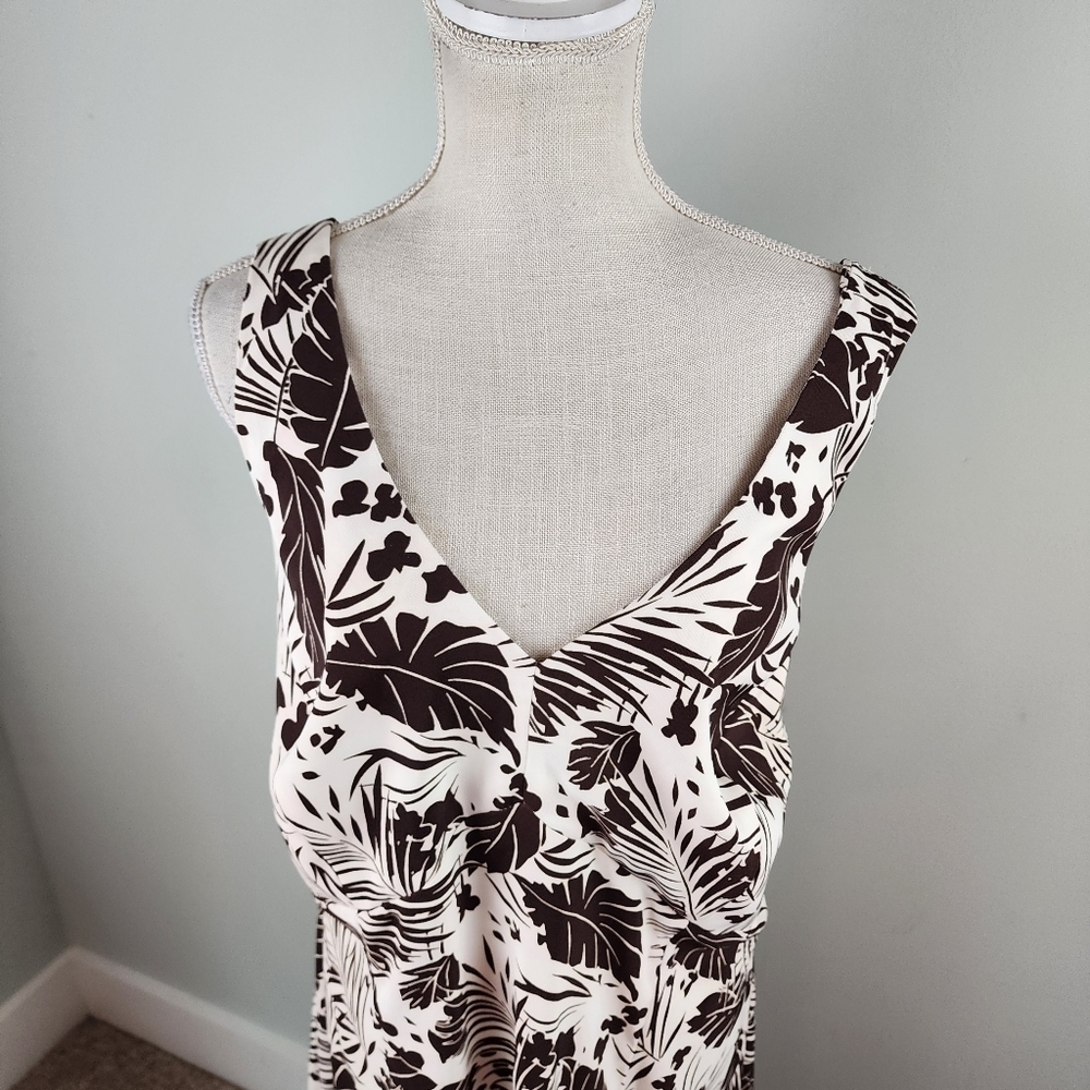 Kim Rogers Signature Plus Size Criss Cross Back V Neck Midi Dress Size 16W - Picture 2 of 8